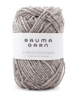 Rauma Strikkegarn 104 Light Gray Heather