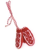 Tiny Hand Knit Mitten Ornaments