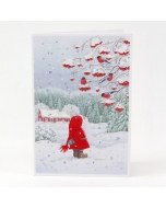 Tomte with Birds Advent Calendar Card