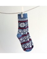 Viking Knits Blue Selbu Star Socks