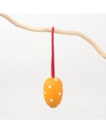 Yellow Polka Dot Egg Ornament