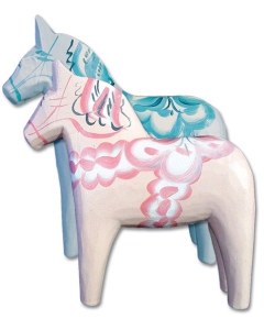 Pastel Dala Horses
