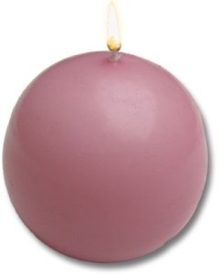 Mauve Danish Ball Candles