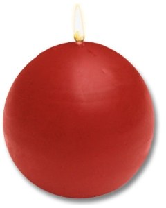 Rust Danish Ball Candles