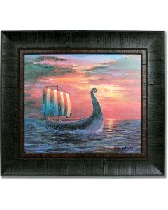 Final Light at Sea Framed Print