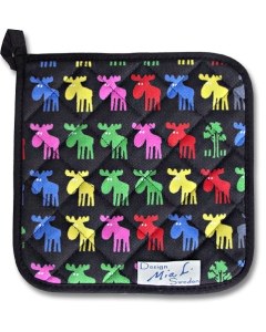 Moose in Color Potholder