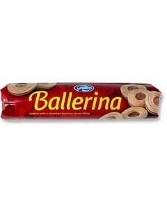 Goteborgs Ballerina Cookies with a Chocolate Hazelnut Cream Filling - 6.3 Ounces (180 Grams)