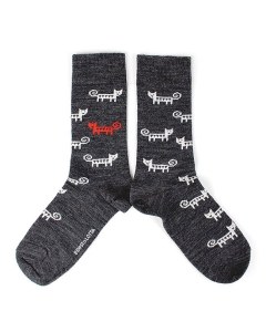 Gray Cats Socks