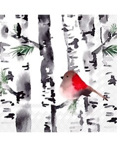 Bird in Birch Napkins 