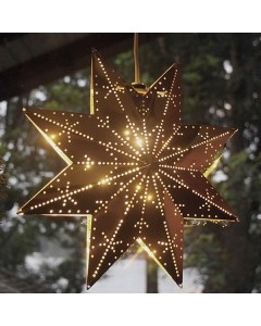 Brass Window Star 9"