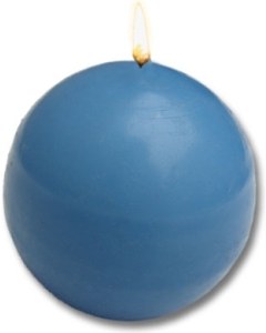 Medium Blue Danish Ball Candles