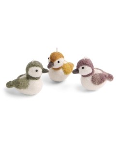 Colorful Sparrow Ornaments