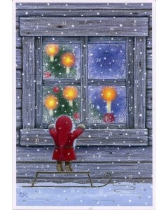 Curious Tomte Advent Calendar Card
