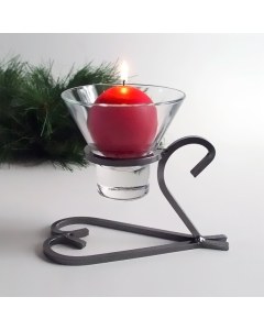 Danish Iron Heart Candleholder 