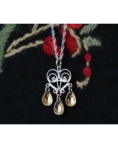 Elegant Heart Sølje Necklace