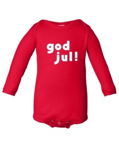 God Jul Long Sleeve Onesie