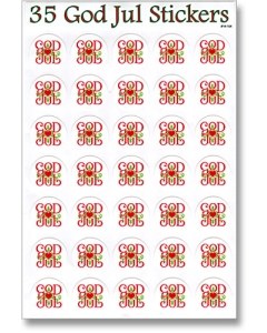 God Jul Stickers