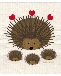 Hedgehogs Cellulose Dishcloth