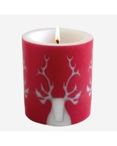 Hekla Reindeer Pillar Candle