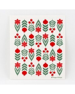 Holiday Blooms Dishcloth