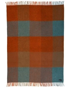 Klippan Gotland Throw - Check Orange