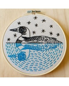 Loon Embroidery Kit