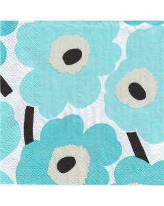 Turquoise Marimekko Unikko Napkins