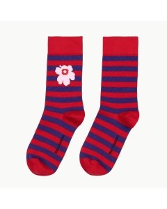Marimekko Tasaraita Socks - Red & Violet