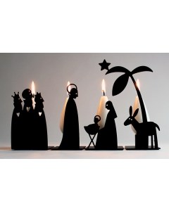 Nativity Candleholder Set
