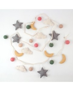 Nighttime Felt Garland
