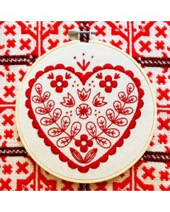 Nordic Heart Embroidery Kit