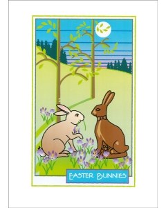Easter Card - Easter Bunnies