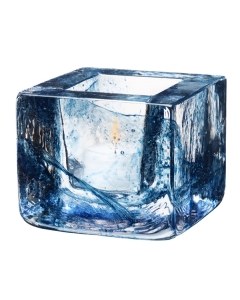 Kosta Boda Brick Votive - Blue