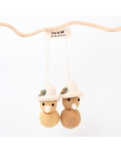 Pair of Felt Chicks