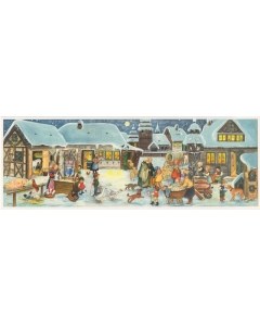Panoramic Advent Calendar Card