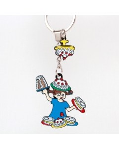 Pippi Cake keyring