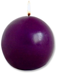 Purple Ball Candles