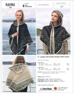 Rauma 222R-4 Shawls with Hoods