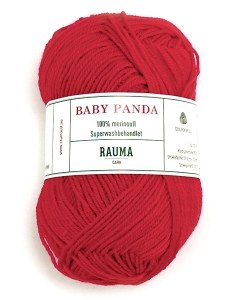 Rauma Baby Panda Superwash 18 Red