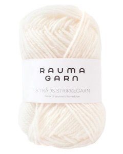 Rauma Strikkegarn 100 White 