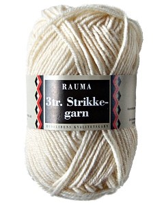 Rauma Strikkegarn 101 Off White