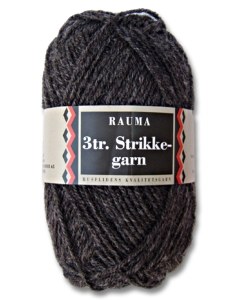 Rauma Strikkegarn 114 Dark Grey