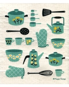 Retro Kitchen Dishcloth