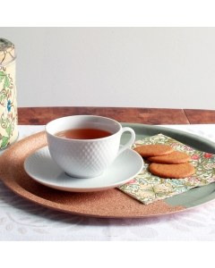 Rhombe Porcelain Teacup & Saucer
