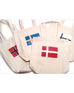 Scandinavian Flag Totes