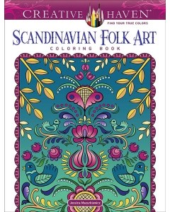 Scandinavian Folk Art Coloring Book