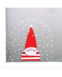 Sleepy Nisse Window Decal
