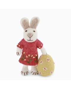 Small Bunny with Big Egg