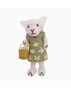 Small Lamb with Easter Basket