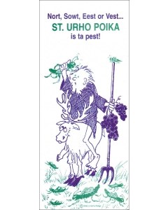 Nort, Sowt, Eest or Vest St.Urho Card